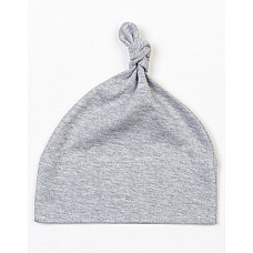 Heather Grey Melange Baby One Knot Hat