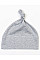 Heather Grey Melange Baby One Knot Hat