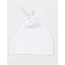 White Baby One Knot Hat