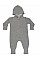 Washed Grey Melange Baby All-in-One