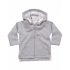 Heather Grey Melange Baby Hoodie