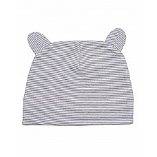 White/Heather Grey Melange Little Hat With Ears