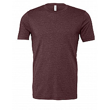 Heather Maroon Unisex Heather Jersey Short Sleeve Tee