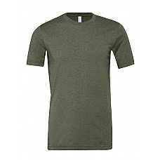 Heather Military Green Unisex Heather Jersey Short Sleeve Tee