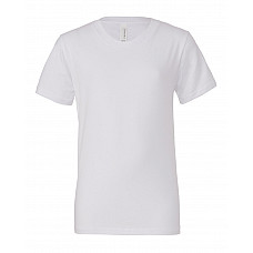 White Youth Jersey Short Sleeve Tee