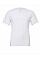 White Canvas Unisex Jersey Short Sleeve V-Neck Tee