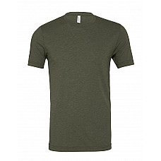 Military Green Triblend Canvas Unisex Triblend Short Sleeve Tee