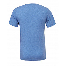 Blue Triblend Canvas Unisex Triblend Short Sleeve V-Neck Tee