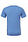 Blue Triblend Canvas Unisex Triblend Short Sleeve V-Neck Tee