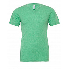 Green Triblend Canvas Unisex Triblend Short Sleeve V-Neck Tee