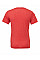 Red Triblend Canvas Unisex Triblend Short Sleeve V-Neck Tee