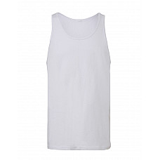 White Canvas Unisex Jersey Tank