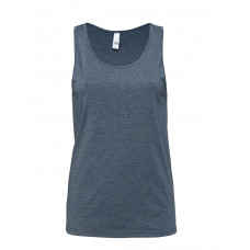 Heather Navy Blue Canvas Unisex Jersey Tank