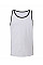 White/Black Canvas Unisex Jersey Tank