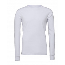 White Unisex Jersey Long Sleeve Tee