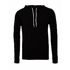 Black Canvas Unisex Poly-Cotton Fleece Pullover Hoodie