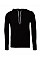 Black Canvas Unisex Poly-Cotton Fleece Pullover Hoodie