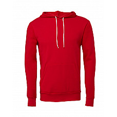 Red Canvas Unisex Poly-Cotton Fleece Pullover Hoodie