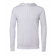 White Canvas Unisex Poly-Cotton Fleece Pullover Hoodie