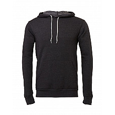 Dark Grey Heather Canvas Unisex Poly-Cotton Fleece Pullover Hoodie