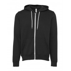 DTG Dark Grey Canvas Unisex Poly-Cotton Fleece Full-Zip Hoodie