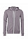 Storm Grey Canvas Unisex Poly-Cotton Fleece Full-Zip Hoodie