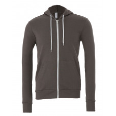 Asphalt Canvas Unisex Poly-Cotton Fleece Full-Zip Hoodie