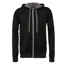 DTG Black Canvas Unisex Poly-Cotton Fleece Full-Zip Hoodie