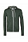 Heather Forest  Canvas Unisex Poly-Cotton Fleece Full-Zip Hoodie