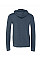 Heather Navy Canvas Unisex Poly-Cotton Fleece Full-Zip Hoodie