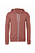 Mauve Canvas Unisex Poly-Cotton Fleece Full-Zip Hoodie