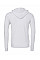 White Canvas Unisex Poly-Cotton Fleece Full-Zip Hoodie