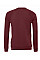 Maroon Canvas Unisex Sponge Fleece Crew Neck Sweatshirt