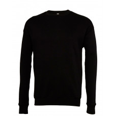 Black Unisex Drop Shoulder Fleece