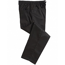 Black Unisex Elasticated Black Trouser