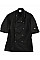 Black Short Sleeve Chef's Jacket