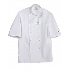 White Short Sleeve Chef's Jacket