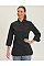 Black Ladies' Long Sleeve Fitted Chef's Jacket