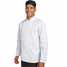 White Budget Long Sleeve Chefs Jacket