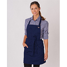 Navy Le Chef Apron with Metal Eyelets