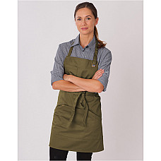 Olive Le Chef Apron with Metal Eyelets