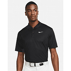 Black Dri-FIT Victory Solid Polo (LC)