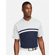 Light Smoke Grey/ Obsidian Nike Victory Men's Golf Polo