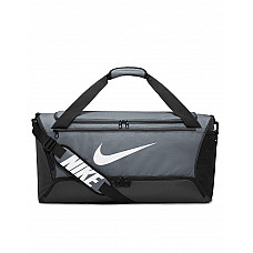 Iron Grey/ Black/ White Brasilia Training Duffle Bag (60L)