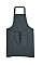 Black Low Cost Bib Apron With Pocket