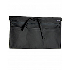 Black Full Zip Multi-Pocket Apron