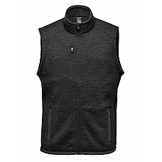 Black Heather Men's Pure Earth Avalante Full Zip Fleece Vest