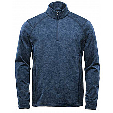 Dark Navy Heather Men's Pure Earth Treeline Performance 1/4 Zip Pullover