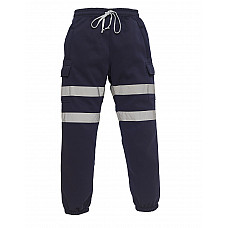 Navy Hi-Vis Jogging Pants