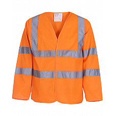 Hi Vis Orange Hi-Vis Long Sleeve Waistcoat